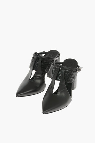 10cm leather Point Toe SVEVO/KAFKA Mules