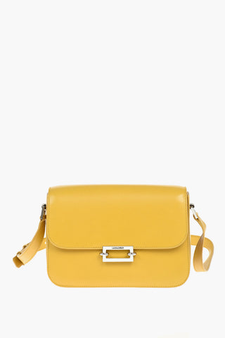 Leather LE PAVE Satchel Crossbody Bag With Magnetic Closure