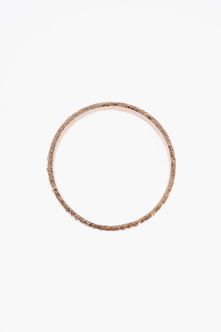 Bracciale alla schiava in Ottone riversitito in pelle di Pitone 