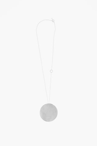 Silver Necklace with Maxi Plaque