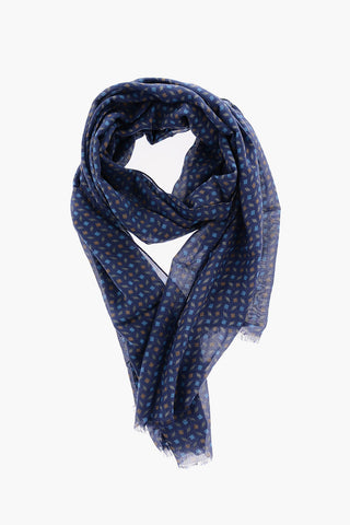 CC COLLECTION Foulard in Misto Cotone a Fantasia Geometrica