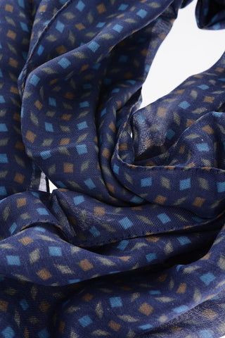 CC COLLECTION Foulard in Misto Cotone a Fantasia Geometrica