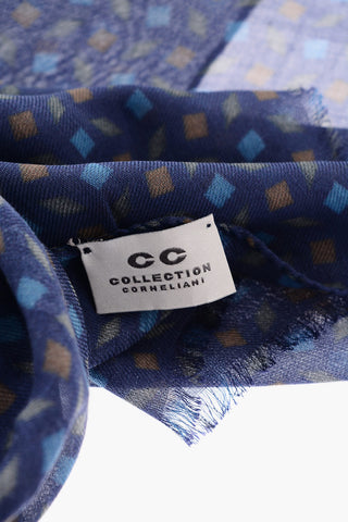 CC COLLECTION Foulard in Misto Cotone a Fantasia Geometrica