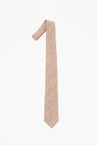 District Check Silk Tie