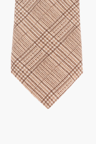 District Check Silk Tie