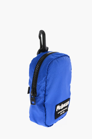 Contrasting Details Solid Color Pouch