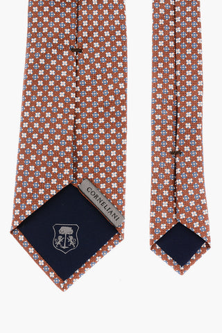 Geometric Patterned Silk Tie