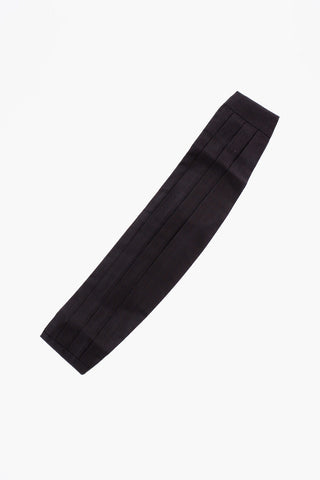 Pleated Silk Cummerbund