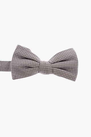 Geometric Patterned Silk Bow tie