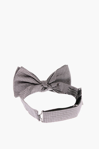 Geometric Patterned Silk Bow tie