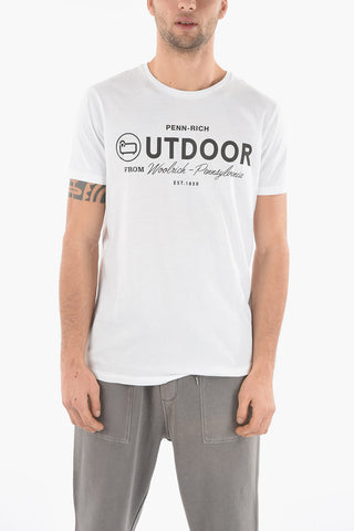PENN-RICH Leattering Printed BOLLO Crew-Neck T-shirt
