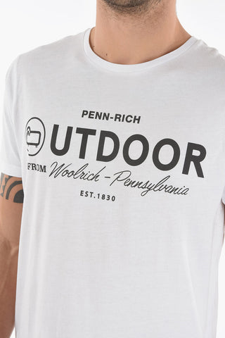 PENN-RICH Leattering Printed BOLLO Crew-Neck T-shirt