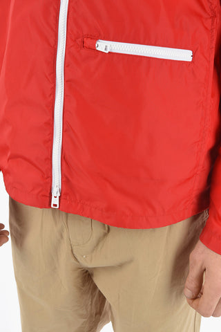 Nylon DEEPSIX Windbreaker with Contrasting Zipped