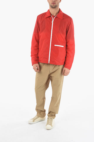 Nylon DEEPSIX Windbreaker with Contrasting Zipped