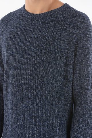 Maglia Girocollo in Cotone con Taschino