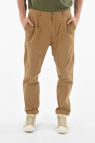 Striped Single Pleated WORKWEAR Chino Pants