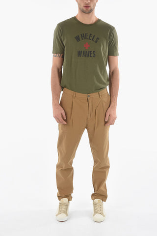 Striped Single Pleated WORKWEAR Chino Pants