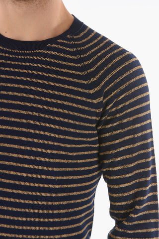 Striped Crew-Neck Sweater