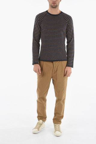 Striped Crew-Neck Sweater