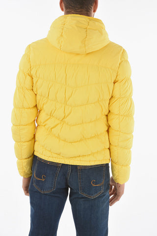 Solid Color SUNDANCE Down Jacket with Contrasting Zipped