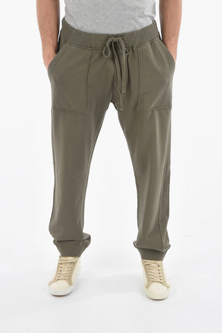 Patch Pockets Joggers with Ribbed Cuffed