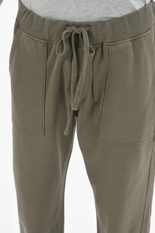 Patch Pockets Joggers with Ribbed Cuffed