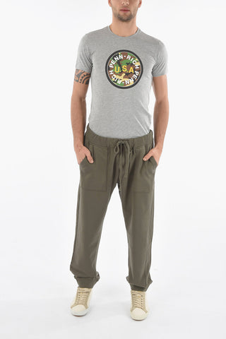 Patch Pockets Joggers with Ribbed Cuffed
