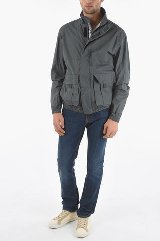 Solid Color PAPERY Jacket with Hidden Closure