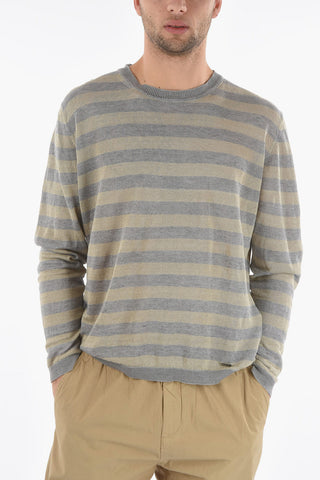 Maglia Bicolore in Lino a Righe