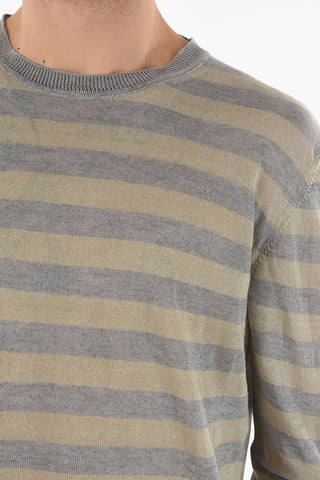 Maglia Bicolore in Lino a Righe