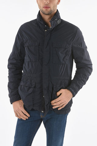 Solid Color FIELD Down Jacket with Removable Hood