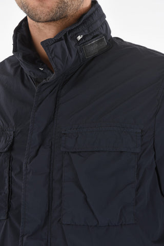 Solid Color FIELD Down Jacket with Removable Hood