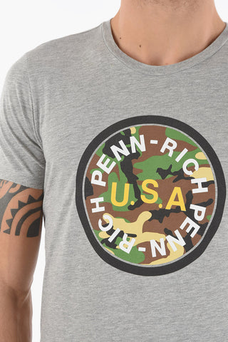 PENN-RICH Logo Printed Crew-neck T-Shirt
