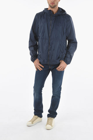 Solid Color  SOUTH BAY Windbreaker with Hood