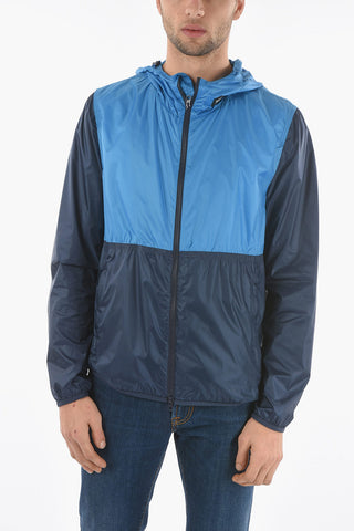 Two-Tone SOUTH BAY Lightweight Windbreaker with Drawstring