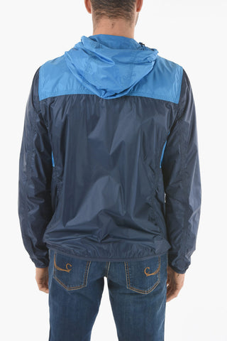Two-Tone SOUTH BAY Lightweight Windbreaker with Drawstring