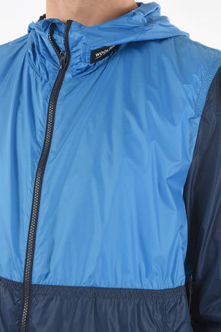 Two-Tone SOUTH BAY Lightweight Windbreaker with Drawstring