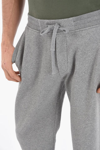 Joggers in Cotone Garzato a 3 Tasche