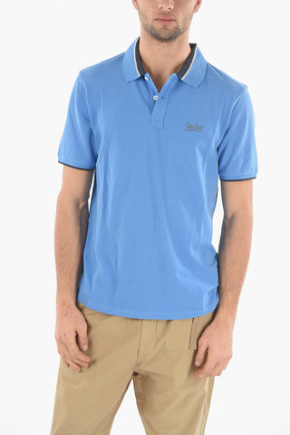 PENN-RICH Piquè Cotton 2-Buttons FLAME Polo Shirt