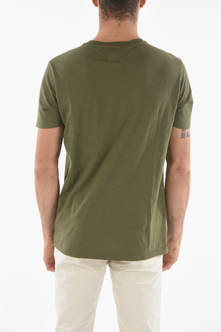 PENN-RICH Cotton CROSS Crew-Neck T-shirt with Print on the Front