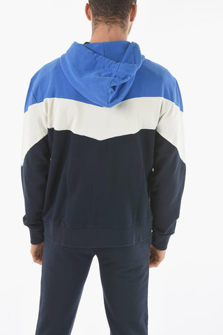 PENN-RICH Hooded Basic Block Sweatshirt with Zip Closure
