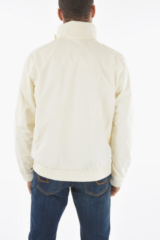 Removable Hooded Solid Color MALLARD Windbreaker With Maxi Pockets