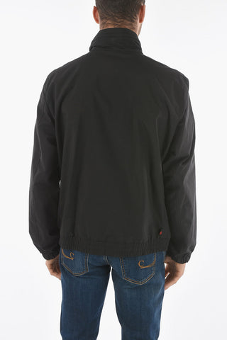 Removable Hooded Solid Color MALLARD Windbreaker With Maxi Pockets