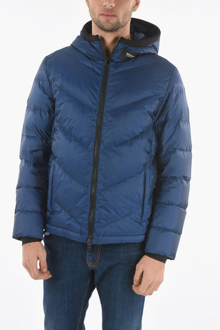Hooded CHEVRON Down Jacket