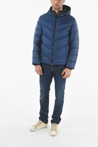 Hooded CHEVRON Down Jacket