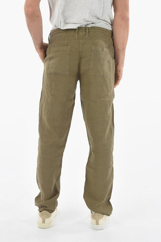 Linen RAW Pants with Loops Belt