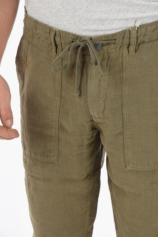 Linen RAW Pants with Loops Belt
