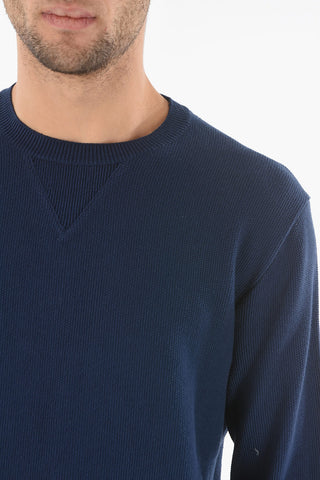 Maglia Girocollo Rice Stitch in Cotone