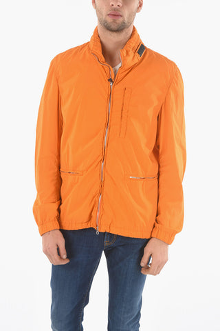 Solid Color SLIKKER Jacket with Extractable Hood