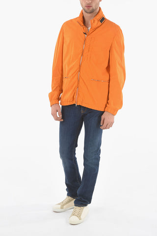Solid Color SLIKKER Jacket with Extractable Hood